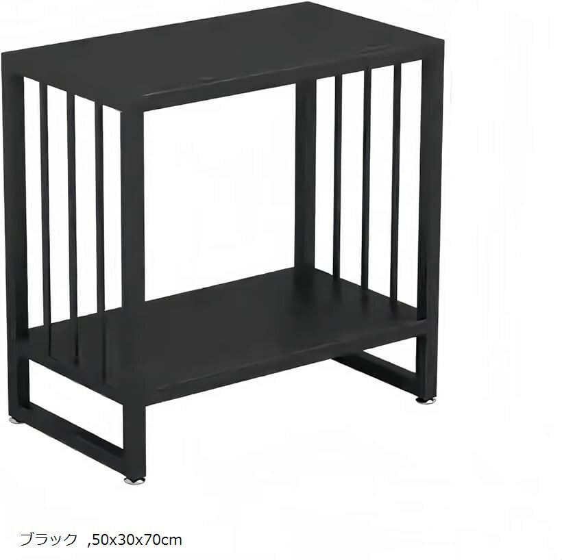 水槽台 水槽スタンド 魚の水槽台 完成品 アクアリウムスタンド 水槽用台 幅50x奥行30x高さ70cm 水槽棚 耐荷重 300kg 水槽収納台 全金属素材ラック (ブラック, 50x30x70cm)