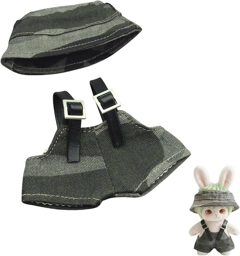 バリエーションコード : 2bk8598wki商品コード2bk8585dyc商品名ぬい服 10cm ぬいぐるみ 耳出しハット オーバーオール 夏服 アーミー柄 迷彩柄 デニムブランドレタヤカラーマルチカラー（水筒なし）サイズ等フリーサイズ（10cmぬいぐるみ用）「サファリスタイルで夏のお出かけ」 大人気の10cmサイズミニフィギュアやドールにぴったりな、夏服サファリスタイルの着せ替え服セットです。アクティブな雰囲気を演出できるアーミー柄（迷彩柄）のデザインを取り入れており、日常の着替えから旅行のお供まで、あらゆるシーンでぬいぐるみの可愛さを引き立てます。お気に入りのぬい服を着せて一緒にお出かけすれば、いつものお散歩がさらに特別な思い出に変わります。大切なぬいぐるみの個性をキラリと輝かせる、この夏おすすめのおしゃれなドレスアップアイテムです。「頭上穴あきの耳出しハット」 セットに含まれる帽子は、キャラクターの愛らしい耳をふさがずにすっきりと出すことができる人気の頭上穴あき耳出しハットです。夏用として涼しげに被せられる軽やかな質感が魅力で、日差しを遮るような本格的なサファリ感を演出します。ぬいぐるみの頭の形に優しくフィットする形状になっており、外出時の紛失を防ぐ工夫も施されています。アーミー柄の格好よさとミニサイズならではのキュートさが絶妙にマッチし、手持ちのぬいぐるみが一瞬でおしゃれに変身します。「着せやすいサスペンダーパンツ」 ボトムスには、シルエットの美しさと着せやすさを両立したサスペンダー付きのパンツ（ズボン）を採用しました。コンパクトな10cmサイズに合わせた設計になっており、指先での細かな作業がしやすいよう、ぬいぐるみの体を傷つけることなくスムーズに着替えができる仕様です。しっかりとしたデニム調の生地感でありながらごわつきがなく、ぬいぐるみの愛らしいフォルムを崩しません。サスペダーのラインが、小さなズボンの可愛いアクセントになります。「カジュアルなデニムオーバーオール」 こなれ感のあるデニム素材を取り入れたオーバーオールスタイルは、どんなミニフィギュアにも合わせやすいカジュアルコーディネートです。カジュアルな風合いのパンツスタイルは、10cmサイズのコンパクトなボディにぴったりとはまる絶妙なサイズ感に仕上げています。小さなサイズでありながらステッチやパーツの配置に工夫を凝らし、ぬいぐるみの愛らしさを引き出します。他のぬい服とも組み合わせやすく、着せ替えの幅が広がります。「選べるミニチュア水筒で旅気分」 本シリーズでは、バリエーションで可愛いミニチュアの水筒をお選びいただけます。水筒は蓋が開かない一体型の仕様となっており、小さなパーツの紛失を防ぐ設計です。さらに、本体には便利なナスカンが付属しているため紐の取り外しが簡単に行えます。これにより人形の首からぶら下げやすく、サファリスタイルのコーデをより一層引き立ててくれます。旅行先でのぬい撮りやSNS投稿、お部屋のディスプレイなど、日々のぬい活に楽しさをプラスします。※ 他ネットショップでも併売しているため、ご注文後に在庫切れとなる場合があります。予めご了承ください。※ 品薄または希少等の理由により、参考価格よりも高い価格で販売されている場合があります。ご注文の際には必ず販売価格をご確認ください。※ 沖縄県、離島または一部地域の場合、別途送料の負担をお願いする場合があります。予めご了承ください。※ お使いのモニタにより写真の色が実際の商品の色と異なる場合や、イメージに差異が生じることがあります。予めご了承ください。※ 商品の詳細（カラー・数量・サイズ 等）については、ページ内の商品説明をご確認のうえ、ご注文ください。※ モバイル版・スマホ版ページでは、お使いの端末によっては一部の情報が表示されないことがあります。すべての記載情報をご確認するには、PC版ページをご覧ください。