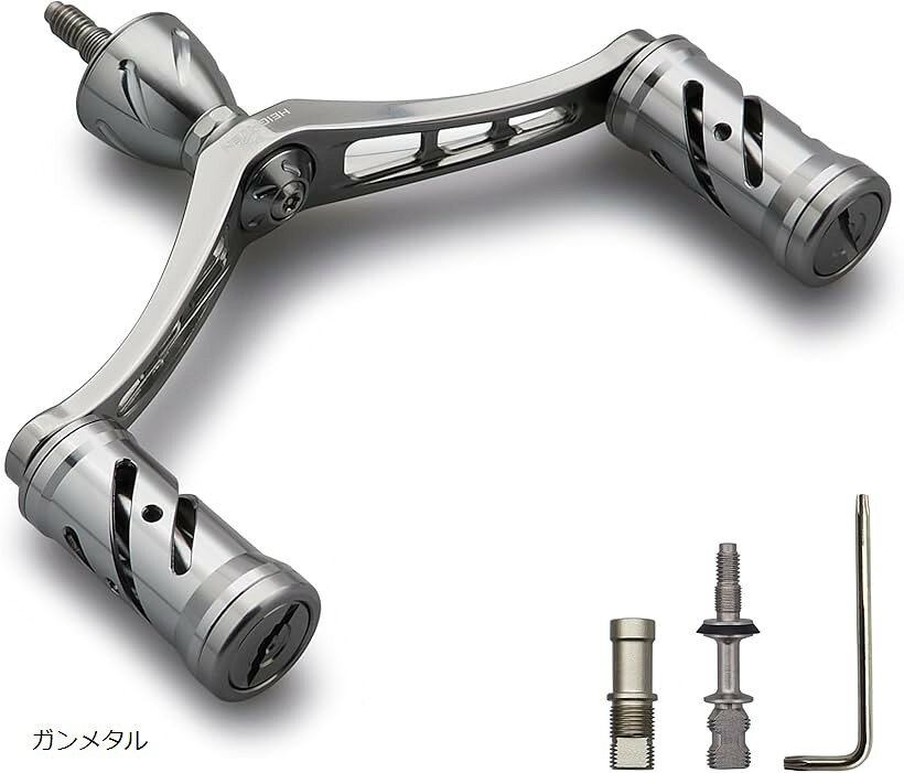 バリエーションコード : 2br6hd0v4t商品コード2br65fpccw商品名92mm リール ハンドル シマノ Shimano ダイワ DAIWA 通用 スピニングリール用 Wing Vortex SeriesブランドHEIGHTENカラーガンメタルサイズ等92mmサイズ：ハンドル軸心距離92mm、ノブ直径16mm。総重：35.5g(ダイワ用) / 40g(シマノ用)。素材：航空アルミ。適応機種：SHIMANO、DAIWA通用。SHIMANO、DAIWAのネジ込み式スピニングリールに適用。付属：SHIMANO ソケット 1個、DAIWA ソケット 1個、レンチ1個。※ 他ネットショップでも併売しているため、ご注文後に在庫切れとなる場合があります。予めご了承ください。※ 品薄または希少等の理由により、参考価格よりも高い価格で販売されている場合があります。ご注文の際には必ず販売価格をご確認ください。※ 沖縄県、離島または一部地域の場合、別途送料の負担をお願いする場合があります。予めご了承ください。※ お使いのモニタにより写真の色が実際の商品の色と異なる場合や、イメージに差異が生じることがあります。予めご了承ください。※ 商品の詳細（カラー・数量・サイズ 等）については、ページ内の商品説明をご確認のうえ、ご注文ください。※ モバイル版・スマホ版ページでは、お使いの端末によっては一部の情報が表示されないことがあります。すべての記載情報をご確認するには、PC版ページをご覧ください。HT25206