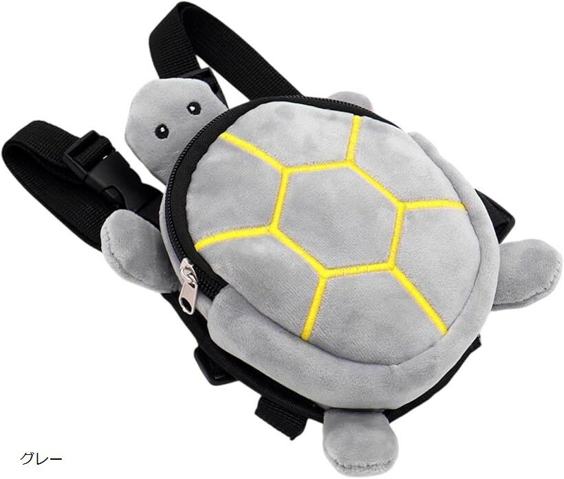 ペット リュック 亀 小型犬 ハーネス 調節可能 お出かけ 散歩 カメ ポーチ 小動物 雑貨 小物 犬用 バッグ (グレー)