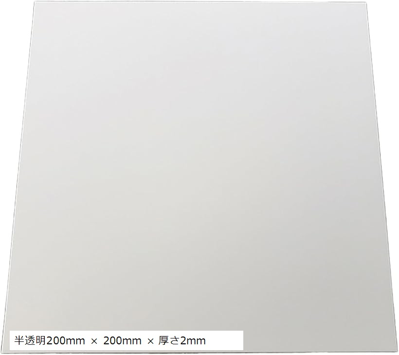 シリコンゴムシート 2枚セット シリコンシート 耐熱 滑り止め 作業用 (半透明200mm x 200mm x 厚さ2mm)