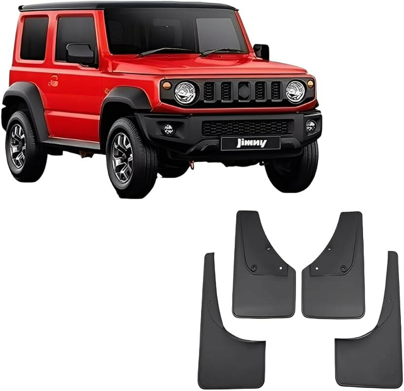 互換品ジムニー用 スズキ互換 マッド フラップ スプラッシュ ガード カスタム 外装 アクセサリ パーツ 車 泥除け シエラ