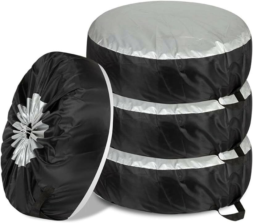 Rakuten - タイヤカバー 個別 保護 保管 収納袋 屋外 防水 65x37cm 4枚セット (65x37cm)