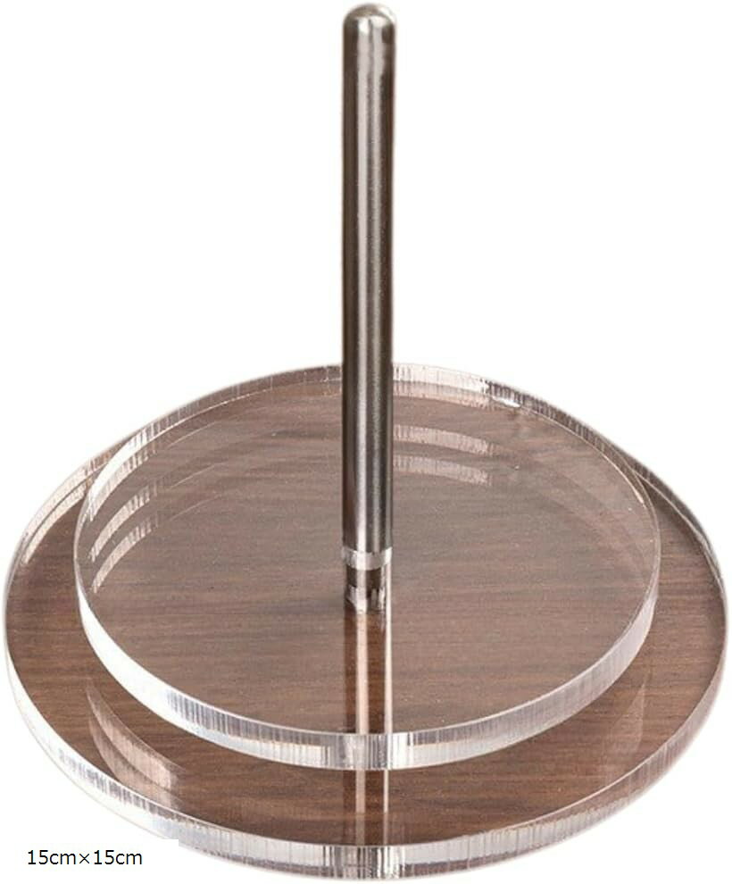 ヤーンホルダー 毛糸 スタンド 毛糸ホルダー アクリル製 糸巻き 玉巻き 手芸用品 編み物 キット コンパクト C (15cmx15cm)