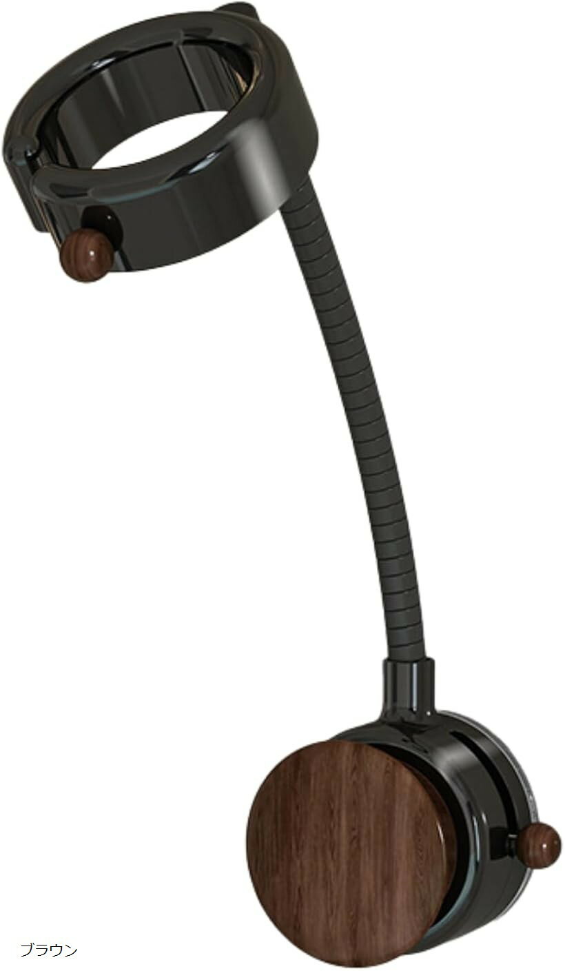 ペット 抱きながら乾かせる ドライヤー ハンズフリー スタンド フック 両手が開く 強力吸盤 (ブラウン)