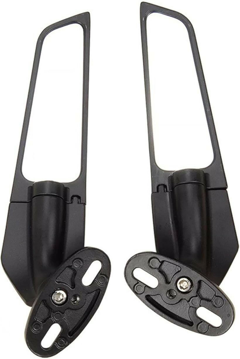 商品コード2bugd0tx5y商品名ウイングミラー カウルミラー ミラー ステルスミラー バイク用ウイング YZF ZX CBR 汎用ブランドユアクト高い視認性で安全走行をサポート ワイドなミラー面が後方の視界をしっかり確保。死角を減らし、安全なライディングを実現します。回転カナード方式で自由な角度調整 お好みの角度に簡単に調整可能。走行時の姿勢や視点に合わせて最適な視野を確保できます。CNCアルミ合金で耐久性抜群 削り出しCNC加工による高精度設計。軽量ながらも頑丈で、長期間の使用に耐えます。汎用設計で取り付け簡単 多くのバイクモデルに対応する汎用タイプ。工具を使わずスムーズに取り付けでき、届いてすぐに使用可能です。クールなブラックで愛車をドレスアップ マットブラックのボディが引き締まった印象を与え、愛車をよりスタイリッシュに演出します。※ 他ネットショップでも併売しているため、ご注文後に在庫切れとなる場合があります。予めご了承ください。※ 品薄または希少等の理由により、参考価格よりも高い価格で販売されている場合があります。ご注文の際には必ず販売価格をご確認ください。※ 沖縄県、離島または一部地域の場合、別途送料の負担をお願いする場合があります。予めご了承ください。※ お使いのモニタにより写真の色が実際の商品の色と異なる場合や、イメージに差異が生じることがあります。予めご了承ください。※ 商品の詳細（カラー・数量・サイズ 等）については、ページ内の商品説明をご確認のうえ、ご注文ください。※ モバイル版・スマホ版ページでは、お使いの端末によっては一部の情報が表示されないことがあります。すべての記載情報をご確認するには、PC版ページをご覧ください。＊本製品は保安基準に満たないため、カスタム用パーツになります。公道での使用は自己責任となります。