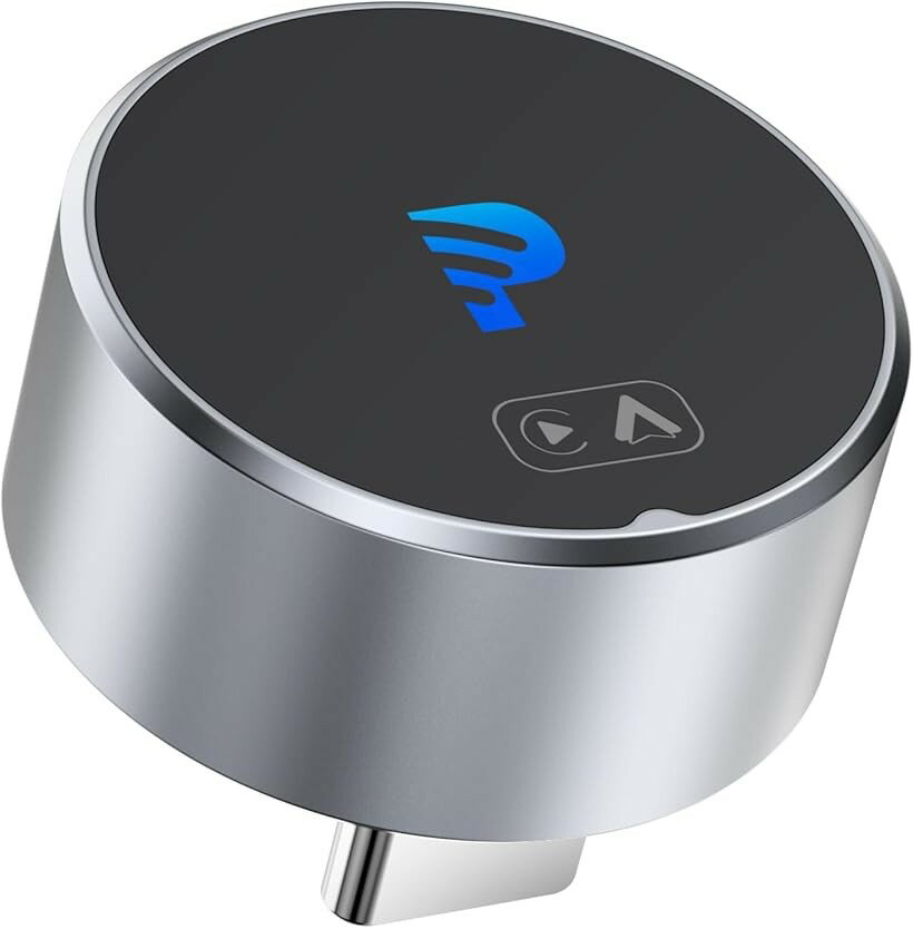 mini2.0 ワイヤレスCarplay Android Autoアダプター USB-C ワイヤレスカープレイ アンドロイドオートアダプター 自動接続 音声アシスタンド