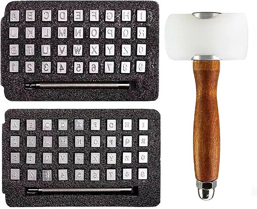 刻印セット 36本セット 打刻印 3.5mm 6.5mm アルファベット 数字 英字 レザークラ...