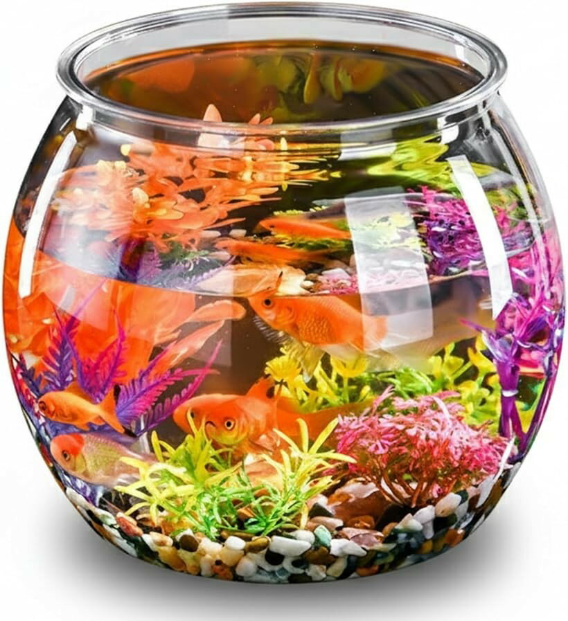 バリエーションコード : 2brtrsqcul商品コード2brtrnus8x商品名金魚鉢 プラスチック 金魚 水槽 メダカ 鉢 容器 飼育 アクリル アクアリウム 大型水槽 透明 クリア 熱帯魚 小魚ブランドEVOXカラークリアサイズ等M「透明感のあるプラスチック金魚鉢」クリアな透明素材を使用したプラスチック金魚鉢で、金魚やメダカの姿を鮮やかに観察できます。軽量で扱いやすく、お子さまでも扱いやすい点が魅力。インテリアとしても取り入れやすく、水槽よりも手軽に飼育を始めたい方にもおすすめです。鉢の丸みが水のゆらぎを美しく映し出し、アクアリウムの雰囲気づくりに役立ちます。「アクリル風のクリア容器で見栄え良く」透明度の高いプラスチックを採用し、アクリル容器のようなクリア感を実現。金魚やメダカが映える鮮明な見た目で、アクアリウムの水景をより楽しめます。水槽より省スペースで置きやすく、テーブルや棚にも設置しやすいサイズ展開。飼育を手軽にスタートできる容器として幅広く使えます。「サイズ豊富で多用途に活躍」S～XLまでのサイズ展開で、金魚やメダカの数や飼育環境に合わせて選べます。小さめの鉢は観賞用として、XLサイズは大型水槽のような広々とした見た目を演出可能。庭や室内でのアクアリウム作りにも向いており、自然石や水草を組み合わせたレイアウトも楽しめます。季節や場所に合わせて使い分けできる便利な容器です。「軽量で移動や水替えも簡単」軽量なプラスチック製のため、水替えやレイアウト変更、移動が簡単に行えます。ガラス水槽に比べて扱いやすく、落としても割れにくい点が魅力。初心者の方でも扱いやすく、室内外どちらでも使いやすい設計です。透明な鉢は水の状態や金魚の様子を把握しやすく、日々の飼育をサポートします。「本体サイズ/商品詳細」＊本体サイズ：S(上穴径10.5cm 底面9cm 高さ11.5cm )、 M(上穴径13.5cm 底面12.5cm 高さ13.5cm )、L(上穴径16cm 底面15cm 高さ17cm )、XL(上穴径22.5cm 底面21cm 高さ24.5cm ) ＊材質：プラスチック※ 他ネットショップでも併売しているため、ご注文後に在庫切れとなる場合があります。予めご了承ください。※ 品薄または希少等の理由により、参考価格よりも高い価格で販売されている場合があります。ご注文の際には必ず販売価格をご確認ください。※ 沖縄県、離島または一部地域の場合、別途送料の負担をお願いする場合があります。予めご了承ください。※ お使いのモニタにより写真の色が実際の商品の色と異なる場合や、イメージに差異が生じることがあります。予めご了承ください。※ 商品の詳細（カラー・数量・サイズ 等）については、ページ内の商品説明をご確認のうえ、ご注文ください。※ モバイル版・スマホ版ページでは、お使いの端末によっては一部の情報が表示されないことがあります。すべての記載情報をご確認するには、PC版ページをご覧ください。透明度の高いプラスチック製の金魚鉢で、金魚やメダカの姿をクリアに楽しめます。軽量で扱いやすく、水槽より手軽に飼育が始められる容器です。アクリルのような透明感が水景を美しく映し、アクアリウムの演出にも最適。S～XLのサイズ展開で用途に合わせて選べる、屋内外で活躍する多目的な飼育鉢です。