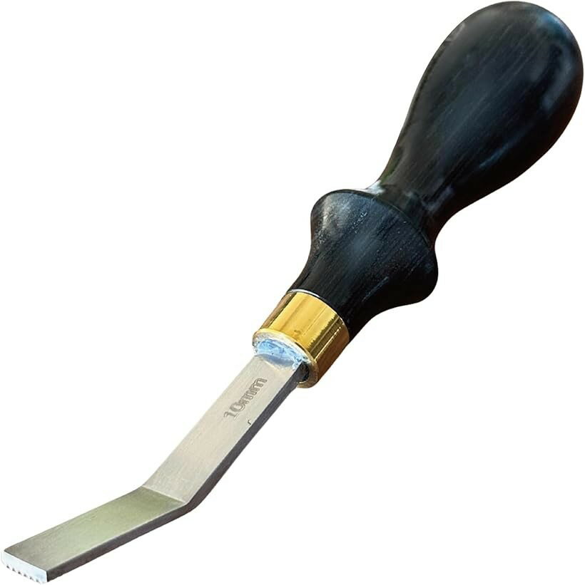 レザークラフト ドレッサー 銀面 荒らし やすり 工具 糊 (10mm)