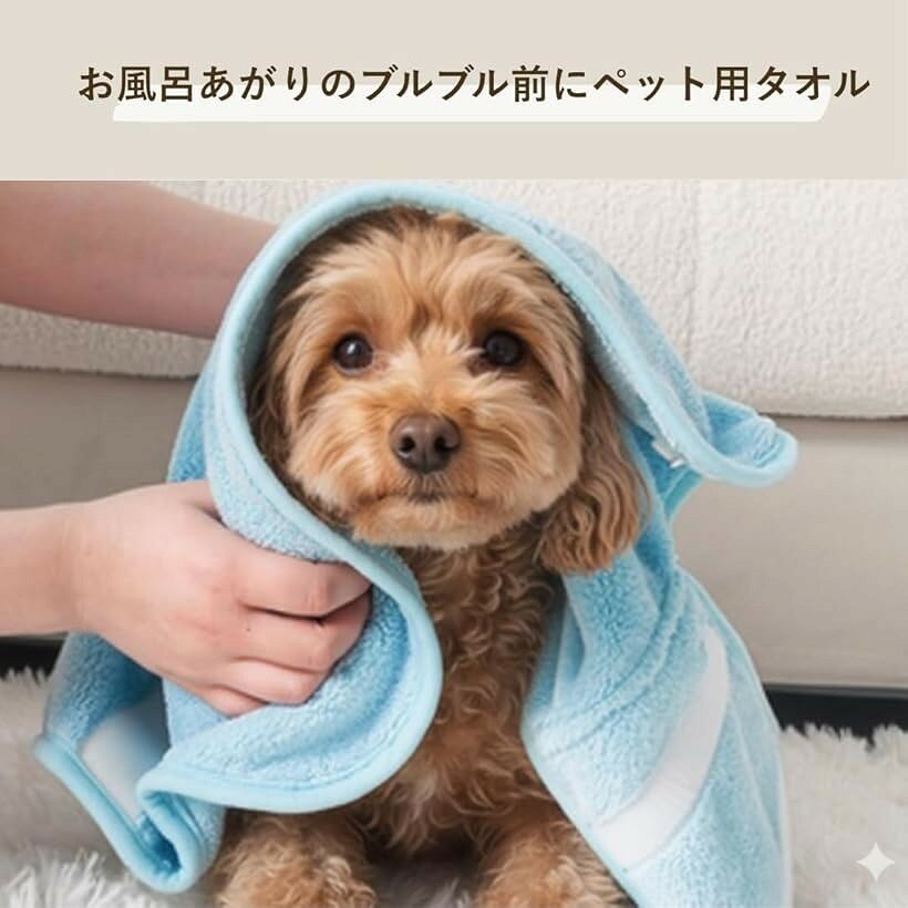 ペット用 タオル 給水 バスタオル 犬 猫 小動物 ペットタオル 体拭き ポンチョ カ...
