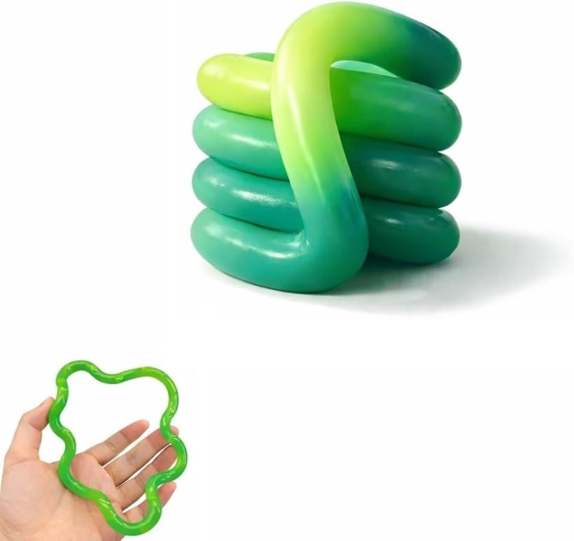 温度で色が変わる。 くねくね フィジェットリング フィジェットトイ 手遊び 大人 おもちゃ ガジェット fidget toy (グリーン) ohstore-10700157 OHstore パッケージ画像