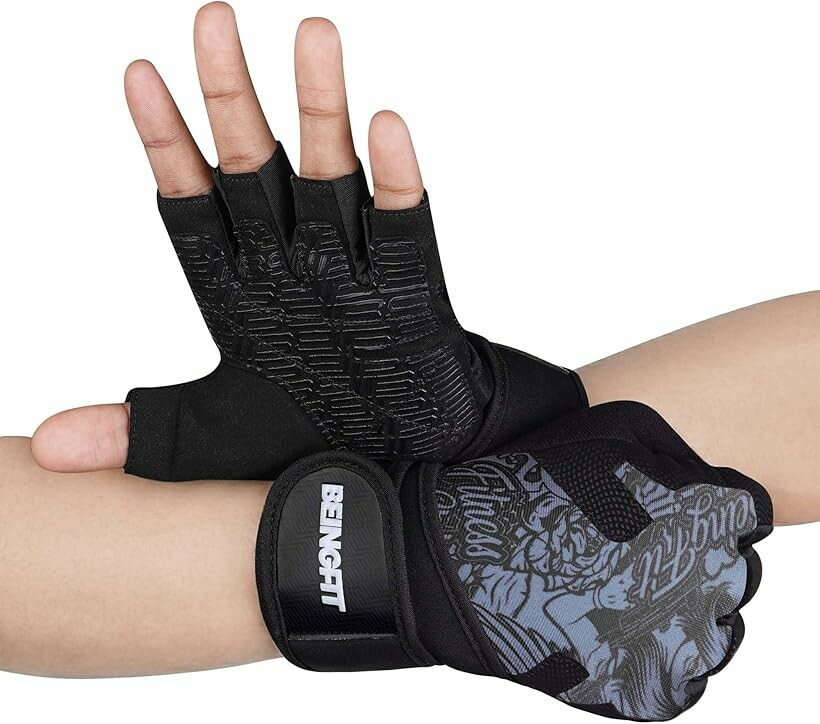 BEINGFIT トレーニンググローブ 筋トレ メンズ レディース ノンスリップ リストラ...