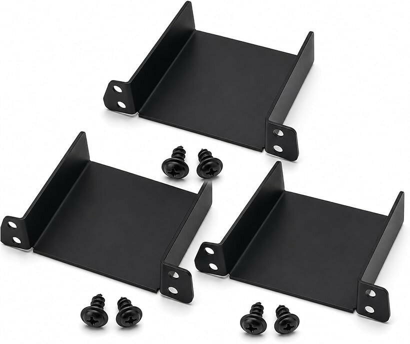 ETCブラケット トヨタ ダイハツ系対応 ETC取付基台 ETC車載器取付ステー 純正ETC取付部にすっきり装着 後付け感を抑える ステルスブラック 幅80mm 高さ20mm以下対応 M5ネジ付き (3個セット)