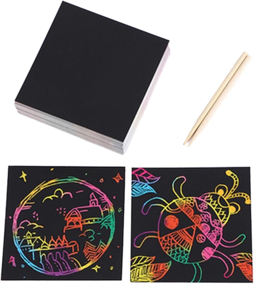 商品コード2bud88u0dj商品名スクラッチアート 100枚セット カラフルな削り絵ペーパー スクラッチペン付き 手作り工作や子供の景品に最適ブランドAlpha Depotカラーブラックサイズ等8.5x8.5cm「黒から虹へ、驚きの変化。」黒いスクラッチ面を竹ペンで削ると鮮やかな虹色が浮かび上がる仕掛けにワクワク間違いなし。「収納も持ち運びもおまかせ。」手のひらサイズの83x83mmだから、お出かけ先や机の引き出しにもスッと収まって便利。「アートタイムをもっと楽しく。」お子さまの想像力を刺激したり、大人のリラックスタイムにも活躍する癒し系アイテムです。「創造力を広げる使い道いろいろ。」バースデーカードやDIYギフト、メモアートなどアイデア次第で楽しみ方は無限大。「製品仕様」形状：正方形（8.5x8.5cm）/材質：特殊加工紙/表面処理：黒色コーティング/用途：DIY塗り絵・ギフト・カード素材など/包装：100枚入り・竹製ペン2本付き＊本製品は取扱説明書が付属しておりませんので、あらかじめご了承ください。＊使用中に生じた不具合や事故に関して、当店は一切責任を負いかねます。お客様自身の責任においてご使用いただくようお願い申し上げます。※ 他ネットショップでも併売しているため、ご注文後に在庫切れとなる場合があります。予めご了承ください。※ 品薄または希少等の理由により、参考価格よりも高い価格で販売されている場合があります。ご注文の際には必ず販売価格をご確認ください。※ 沖縄県、離島または一部地域の場合、別途送料の負担をお願いする場合があります。予めご了承ください。※ お使いのモニタにより写真の色が実際の商品の色と異なる場合や、イメージに差異が生じることがあります。予めご了承ください。※ 商品の詳細（カラー・数量・サイズ 等）については、ページ内の商品説明をご確認のうえ、ご注文ください。※ モバイル版・スマホ版ページでは、お使いの端末によっては一部の情報が表示されないことがあります。すべての記載情報をご確認するには、PC版ページをご覧ください。