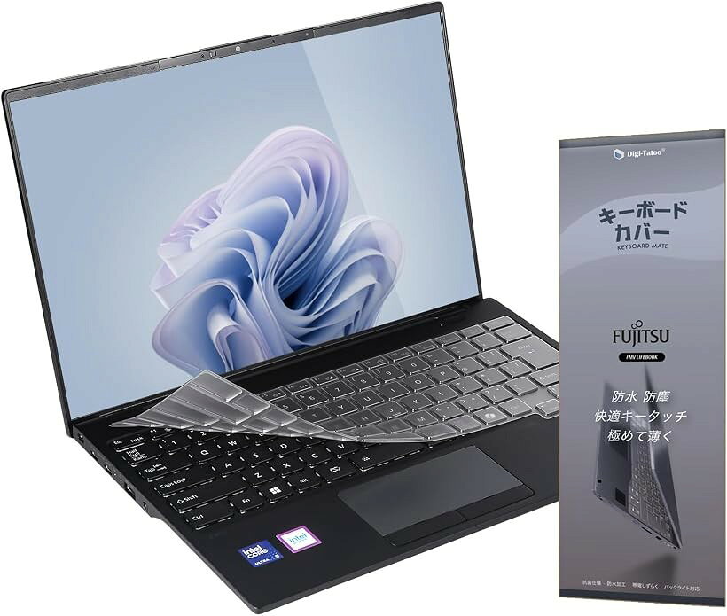 2025 富士通 Fujitsu FMV Note 2-in-1 13.3型 WU8-K3 対応 キーボードカバー SoftSkin TPU 極薄 (FMV Note U 2-in-1 13.3型 WU8-K3 対応)