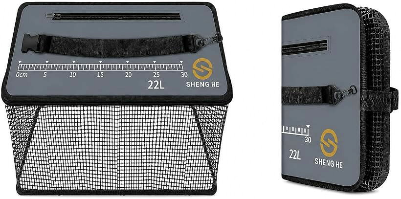 バリエーションコード : 2bktq6hix4商品コード2bktqf69f3商品名スカリ 釣り 折りたたみ 釣具 多機能 ロープ付属 活かしメモリ ケース 網ブランドPLEGOODカラーブラックサイズ等22Lスカリがあれば、釣り上げた魚を生きたまま元気にキープ。水面に浮くフローティング設計で酸欠やストレスをやわらげ、鮮度をたもったまま釣りを満喫できます。釣り人のための、頼れる活かし網です。使い方は、上部ファスナーから釣った魚をサッと投入するだけ。やわらかメッシュが魚体を傷つけにくく、手返しよく次の一投へ。海・川・湖はもちろん、船釣りやアジングまで幅広く活躍する釣り用の活かし網です。魅力は、滑り止め付きの5mロープで水中にしっかり固定でき、岸からも船上からも流出を防げること。フローティング構造で水面に浮きやすく、魚を元気な状態でキープ。上部の目盛りで釣果をその場でサッと計測できます。使わないときは折りたたんでコンパクトに収納でき、持ち運びも片付けもらくらく。そのままクーラーボックスへ入れて持ち帰りにも便利です。釣り好きの方へのプレゼントや、釣りデビューの一台としてもおすすめのスカリです。カラー:ブラック／素材:ウレタンメッシュ／付属:5mロープ・目盛り・フック／折りたたみ式・フローティング設計。ロープとフックは取り付け前の状態でお届けする場合があります。ご使用前に結び方をご確認ください。モニター環境により色の見え方に差が生じる場合があります。※ 他ネットショップでも併売しているため、ご注文後に在庫切れとなる場合があります。予めご了承ください。※ 品薄または希少等の理由により、参考価格よりも高い価格で販売されている場合があります。ご注文の際には必ず販売価格をご確認ください。※ 沖縄県、離島または一部地域の場合、別途送料の負担をお願いする場合があります。予めご了承ください。※ お使いのモニタにより写真の色が実際の商品の色と異なる場合や、イメージに差異が生じることがあります。予めご了承ください。※ 商品の詳細（カラー・数量・サイズ 等）については、ページ内の商品説明をご確認のうえ、ご注文ください。※ モバイル版・スマホ版ページでは、お使いの端末によっては一部の情報が表示されないことがあります。すべての記載情報をご確認するには、PC版ページをご覧ください。