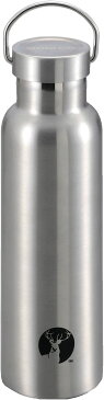 スポーツボトル 水筒 直飲み ダブルステンレスボトル 真空断熱 HDボトル 600ml UE-3365(シルバー, 0.6L)