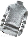 ハイネック スリム ケーブル ニット セーター メンズ(グレー, 04.2XL(日本サイズ:XL))