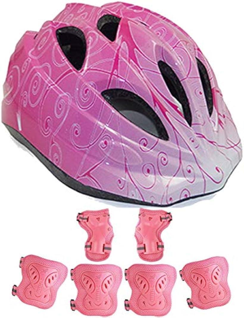 楽天OHstoreYRINA 子供用 ヘルメット 自転車 キッズ 軽量 サイズ調整可能 男の子 女の子 サイクリング （ピンクドリーム（Sサイズ））