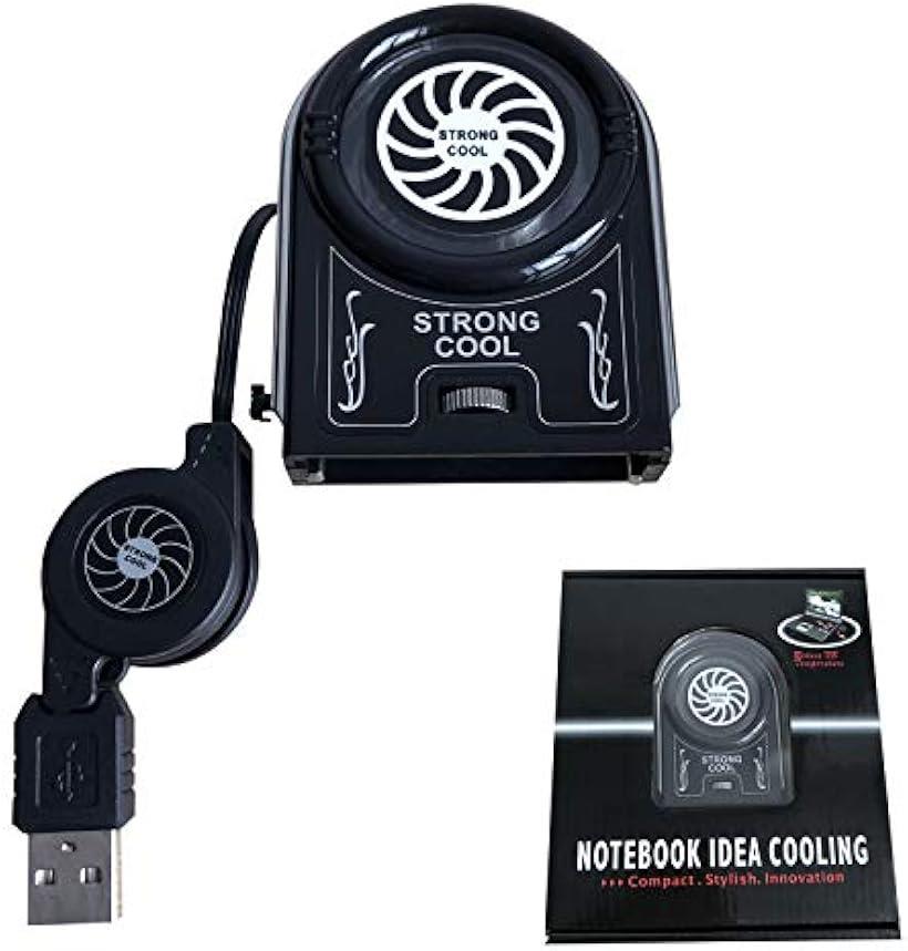 吸引式 ノートパソコン冷却ファン ノートPCクーラー 冷却パッド 放熱 USBコード 長さ伸縮可能  ...