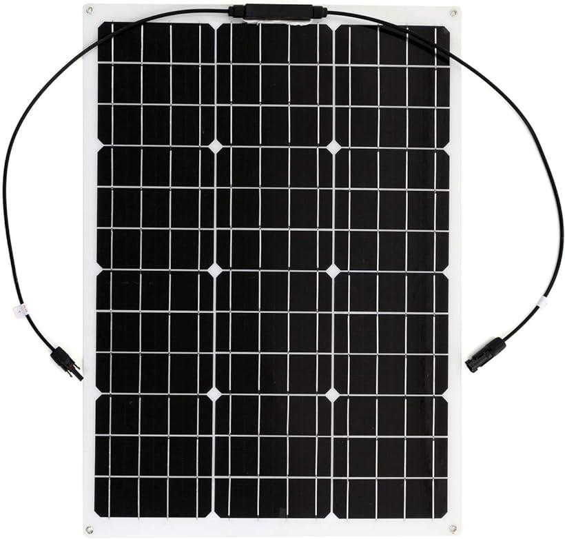 スプレンノ 50W 単結晶 ソーラーパネル 薄型 軽量 曲げれる 太陽光発電 (68×54)