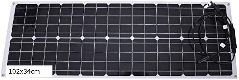 【全品P5倍★お買い物マラソン】スプレンノ 50W 単結晶 ソーラーパネル 薄型 軽量 曲げれる 太陽光発電(102x34cm)
