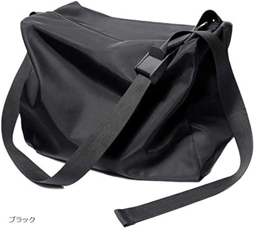 【楽天ランキング1位入賞】マローサム 軽くてスポーティー ショルダーバッグ メンズ 肩掛けバッグ 黒 (ブラック)