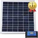 【全品P5倍★4/24 20時～】 スプレンノ ソーラーパネル 20W ソーラーチャージャー コントローラー セット 10A 12V 24V