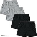 メンズ 無地 ニット トランクス 前開き セット パンツ 下着 4枚セット(4枚セット, M)(4)