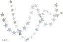 星 型 パーティー モール 飾り お誕生日 飾り付け グッズ イベント 4M 3個 セット(シルバー)