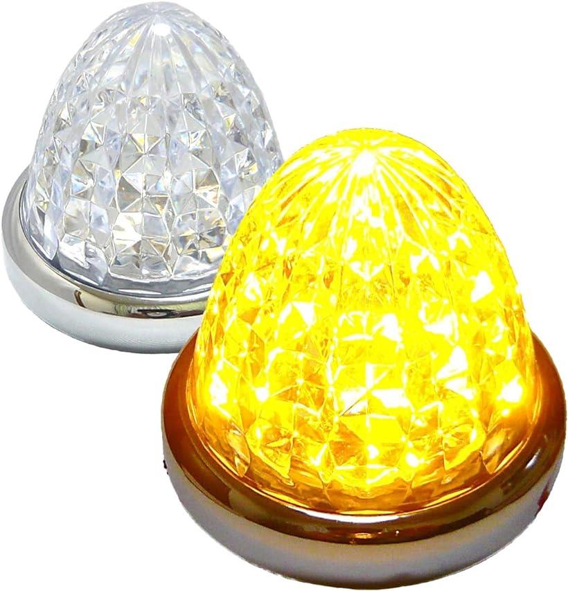 バリエーションコード : 2b8dty5xx9商品コード2b8ndh624v商品名互換品 カスタマイズ 24V トラック用 LED マーカーランプ サイド マーカー メッキリング 8面クリスタルカット仕様 16LED 汎用 2個 セット ブルー/イエロー/レッド/ホワイト/アンバー 各色 アンバーブランドCustomizeカラーアンバー・24V専用 16LED 8面クリスタルカット仕様 トラック用サイドマーカー・セット内容： マーカーランプx2個 (2個セット）・LED素子数： 16LED・適合電圧： 24V　電流： 0.4A（1個） 消費電力： 10W（1個） 明るさ： 270lm・サイズ： 横： 約90mm / 高さ： 約79mm※ 他ネットショップでも併売しているため、ご注文後に在庫切れとなる場合があります。予めご了承ください。※ 品薄または希少等の理由により、参考価格よりも高い価格で販売されている場合があります。ご注文の際には必ず販売価格をご確認ください。※ 沖縄県、離島または一部地域の場合、別途送料の負担をお願いする場合があります。予めご了承ください。※ お使いのモニタにより写真の色が実際の商品の色と異なる場合や、イメージに差異が生じることがあります。予めご了承ください。※ 商品の詳細（カラー・数量・サイズ 等）については、ページ内の商品説明をご確認のうえ、ご注文ください。※ モバイル版・スマホ版ページでは、お使いの端末によっては一部の情報が表示されないことがあります。すべての記載情報をご確認するには、PC版ページをご覧ください。色:アンバーCustomize24Vトラック用LEDマーカーランプサイドマーカー8面クリスタルカット仕様16LED汎用2個セットブルー/イエロー/レッド/ホワイトアンバー/ピンク各色・セット内容：マーカーランプx2個(2個セット）・LED素子数：16SMD・適合電圧：24V・電流：0.4A（1個）・消費電力：10W（1個）・明るさ：270lm・サイズ：横：約90mm/高さ：約79mm彩面クリスタル風レンズが目を引くサイドマーカー24V用LEDを採用。消費電力も少なく明るいです。キラキラと光るマーカー本体は弊社オリジナルの8面クリスタルカット仕様だから実現できる輝き。良質のPP素材のみを使用しているので安価なマーカーと比べると透明度が一目瞭然。。マーカーの枠部分は上質なクロームメッキ仕様で精悍な輝き。反射板も型を作る段階から輝きを強くするために、鏡面に近い仕上がりにしております。弊社オリジナルの8面カット彩面レンズにより、はっきりとした色合いで幻想的な輝き。彩面クリスタル風レンズが目を引くサイドマーカークリスタル風レンズでデザイン性がUP.発光部分には高輝度のSMDを使用し充分な明るさを確保。一定の電圧とLEDの焼損を防ぐために安定抵抗器をしっかりと組み込み、LEDの寿命を守ります。安価なマーカーランプは安定器の組み込みが不十分な為、十分に電圧をコントロールすることが出来ないため、点灯はしますがLEDの寿命は非常に短くなってしまいます。
