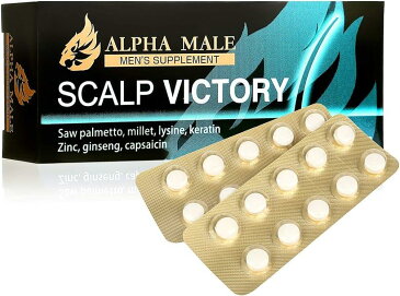 SCALP VICTORY ノコギリヤシ ボリュームアップ サプリ 亜鉛 リジン ケラチン 毛髪診断士×医師監修 サプリメント