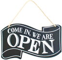 楽天OHstore【全品P5倍★4/27 9:59迄】HWT OPEN CLOSED 看板 黒色 木製 開店 閉店 看板 ウッド インテリア 店舗 営業中 サイン プレート （黒色）