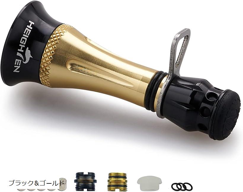 48mm リール スタンド カスタムバランサー 夜光 シマノ SHIMANO ダイワ DAIWA スピニングリール 通用 7-12g調整 フックキーパー ラインストッパー ブラック＆ゴールド 541 (ブラック＆ゴールド)