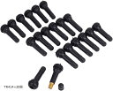 タイヤバルブ ゴムバルブ ムシ バルブコア キャップ付 TR414 スナップインバルブ TR414x20個(TR414x20個)(2)