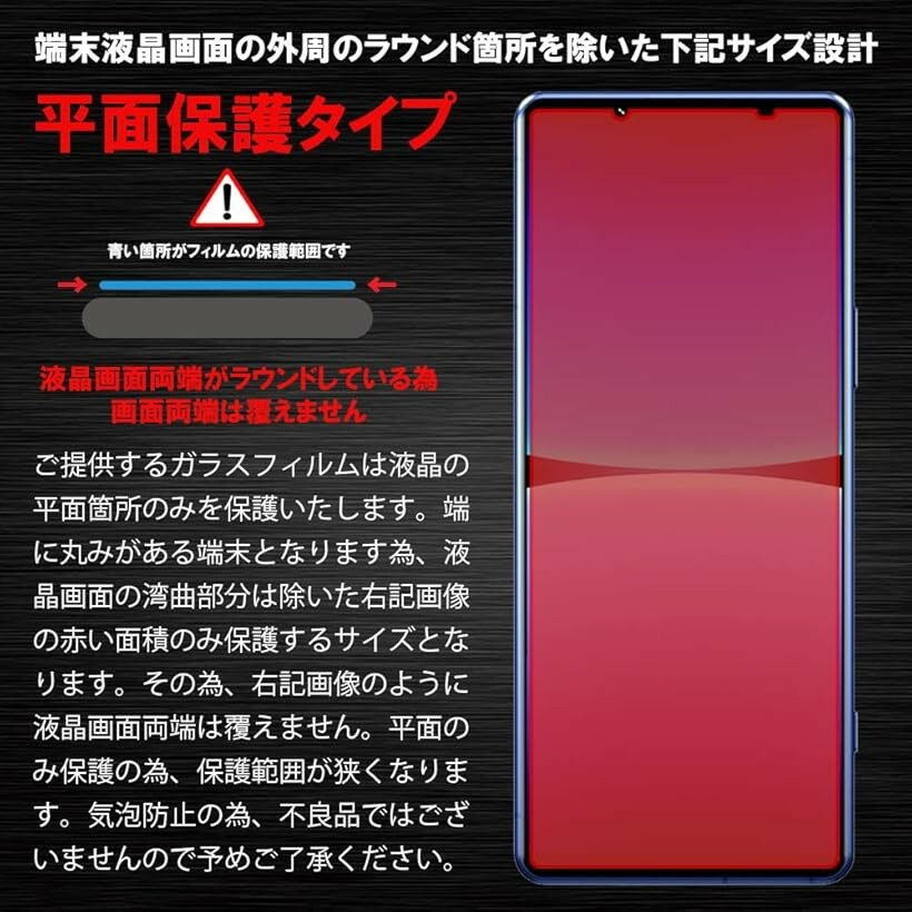 ブルーライトカット 93%2枚＋2枚RISEガラスフィルム カメラ レンズ Xperia5 iv SO-54C / SOG09 エクスペリア 用 保護フィルム