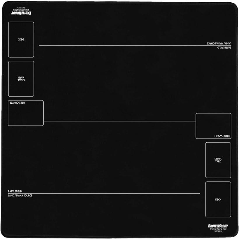 EXCITE HOBBY プレイマット シンプルデザイン カードゲーム 滑りにくい ラバーマット バトルフィールド 60cm×60cm (MTG)