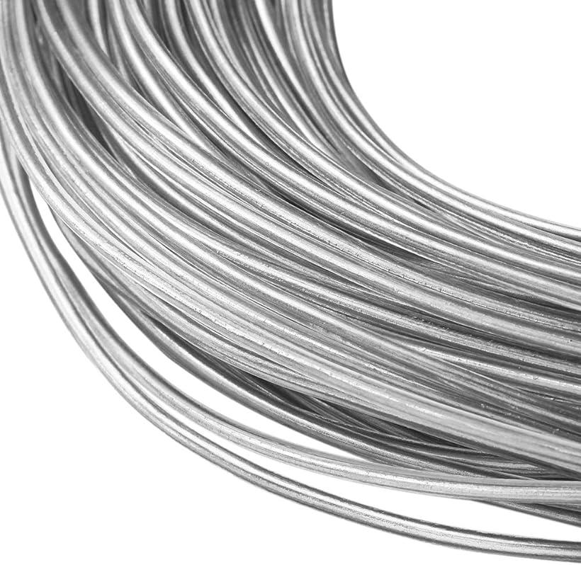 全長30m線径2mm透明 PVC プラスチック カバー アルミワイヤー (線径2mm)