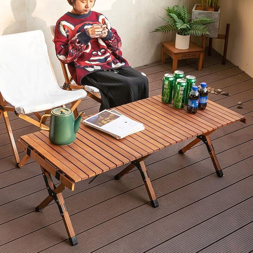 全品最安値に挑戦 アウトドアテーブル ロールテーブル 折り畳みテーブル キャンプテーブル 90cm