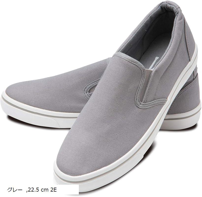 メンズ レディース スリッポン デッキシューズ 無地 黒 白 ライン キャンバス カジュアル スニーカー ..