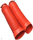 マローサム バイク 用 フロント フォーク ブーツ 19T サイズ 長さ 23 cm 口径 φ 55 - 35 mm(赤)