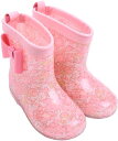 女の子 レインブーツ 長靴 シューズ 雨靴 キッズ 子供 18-19cm( フラワー, 18.0～19.0 cm)