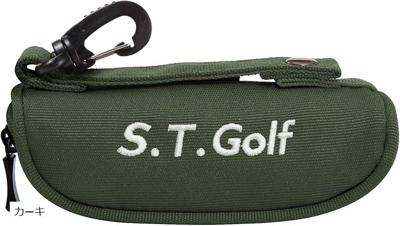 【全商品P5倍★5/16 1:59迄】S.T.Golf ゴルフボールケース ゴルフ ボールポーチ ボール3個用 5色 軽量 50g リニューアル 900Dポリエステル採用 高強度 耐久性 撥水加工 (カーキ)