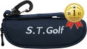 【店内全品P5倍★～3月27日 01:59迄】S.T.Golf ゴルフボールケース ゴルフ ボールポーチ ボール3個用 5色 軽量 50g リニューアル 900Dポリエステル採用 高強度 耐久性 撥水加工 (ネイビー)