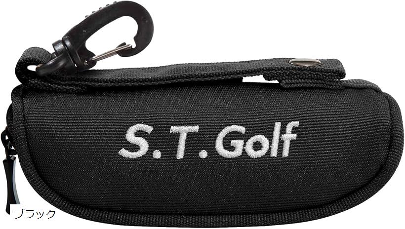 【全商品P5倍★5/16 1:59迄】S.T.Golf ゴルフボールケース ゴルフ ボールポーチ ボール3個用 5色 軽量 50g リニューアル 900Dポリエステル採用 高強度 耐久性 撥水加工 (ブラック)