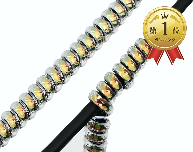 【楽天ランキング1位入賞】大径 ペットコード 犬 猫 キャット ドッグ 噛みつき 防止 保護 家電 チャージ 配線 プロテクター (イエロー 黄色, 93cm)