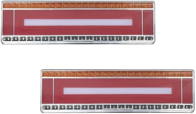 Avan Knight トラック 24V LED ライト テール ランプ 流れる シーケンシャル ウインカー 左右 セット スモール ブレーキ パターン1 (パターン1)