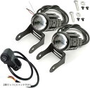 【楽天ランキング1位入賞】互換品 LED バイク ヘッドライト プロジェクター レンズ デュアルカラー フォグランプ スポットライト ATV スクーター トライク ダート レーサー 補助 照明 スイッチ付(2個セット(スイッチ付き))