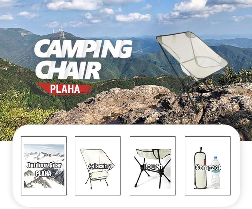 PLAHA アウトドアチェアー 折りたたみ コンパクト キャンピング 椅子 リクライニング 頑丈 耐荷重125kg P-01 white (white) ohstore-10489598 OHstore サンプル画像2